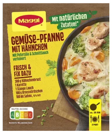 MAGGI Fix für Gemüse-Pfanne mit Hähnchen