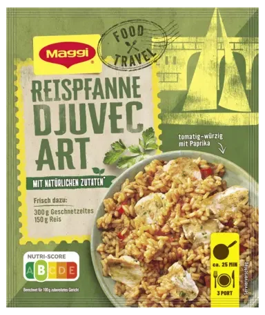 MAGGI Food Travel Fix für Reispfanne Djuvec Art