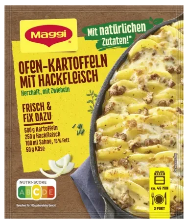 MAGGI Fix für Ofen-Kartoffeln mit Hackfleisch