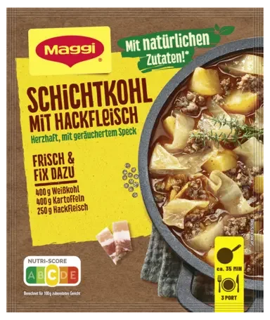 MAGGI Fix für Schichtkohl mit Hackfleisch