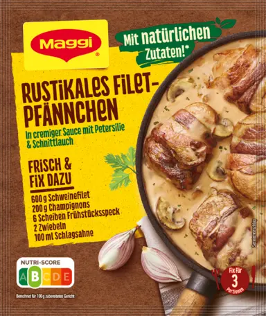 MAGGI Fix für Rustikales Filet-Pfännchen