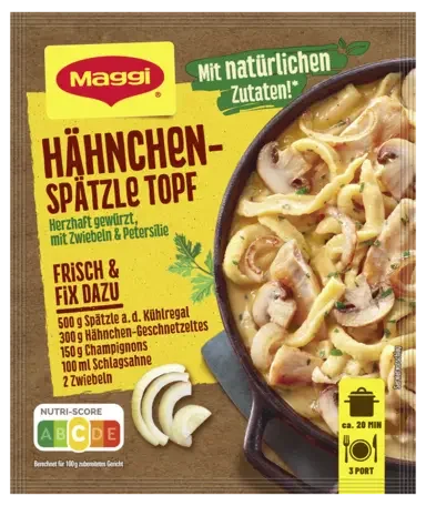 MAGGI Fix für Hähnchen-Spätzle Topf