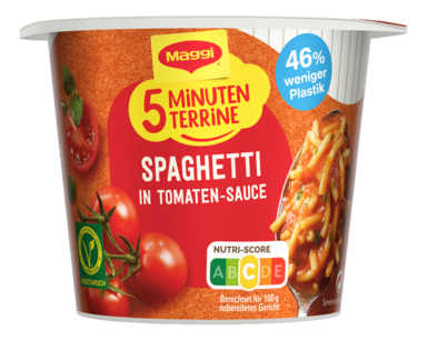 MAGGI 5 Minuten Terrine Spaghetti in Tomatensauce