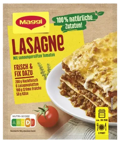 MAGGI Fix für Lasagne