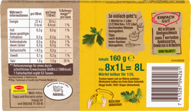 Klare Fleisch Suppe 8x1 L