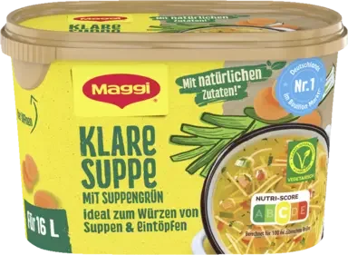 MAGGI Klare Suppe mit Suppengrün, ergibt 16 Liter