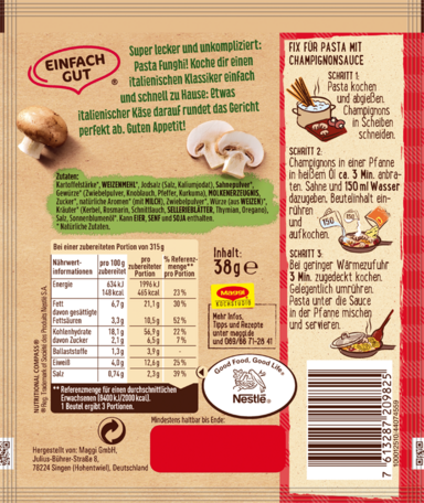 MAGGI Fix für Pasta Funghi