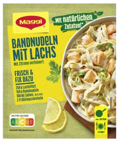 MAGGI Fix für Bandnudeln mit Lachs