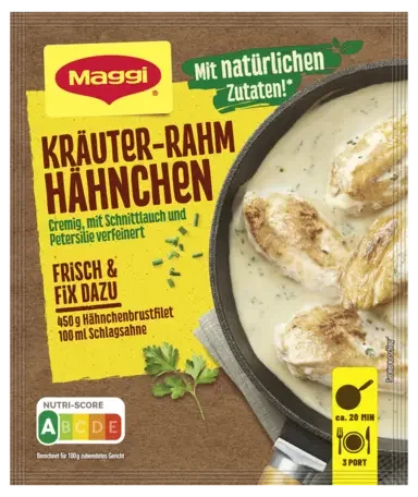 MAGGI Fix für Kräuter-Rahm Hähnchen