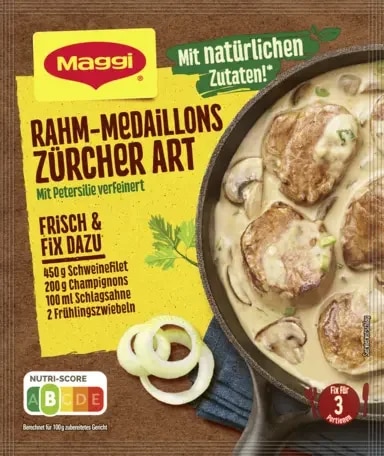 MAGGI Fix für Rahm-Medaillons Zürcher Art