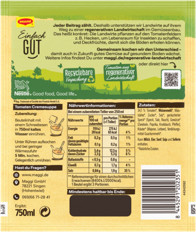 GAP Suppe Tomaten Creme