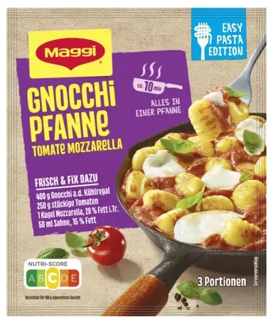 MAGGI FIX Gnocchi Pfanne Tom Mozarella