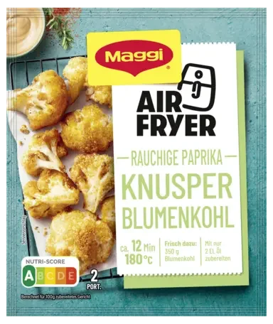MAGGI FIX Air Fryer Knusper Blumenkohl Rauchige Paprika