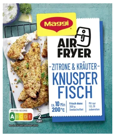 MAGGI Air Fryer Knusper Fisch Zitrone & Kräuter