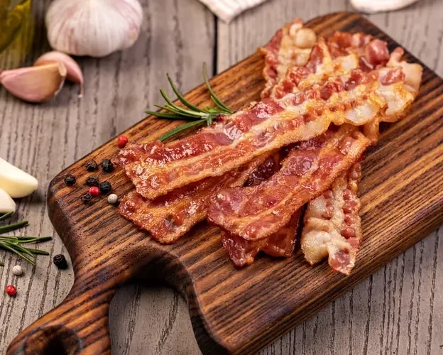 Bacon in der Mikrowelle