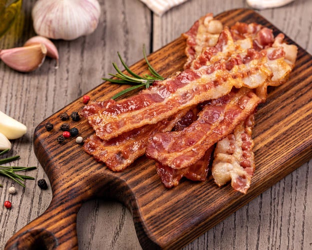Bacon in der Mikrowelle