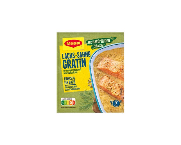 MAGGI Fix für Lachs-Sahne Gratin