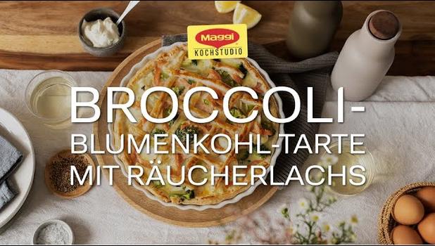 Broccoli-Blumenkohl-Tarte mit Räucherlachs