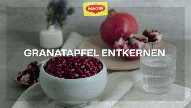Granatapfelkerne entfernen