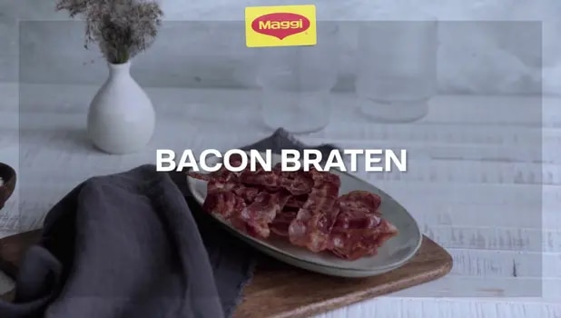 Bacon knusprig braten