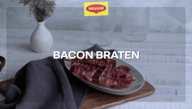 Bacon knusprig braten