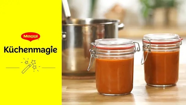 Tomatensauce einkochen