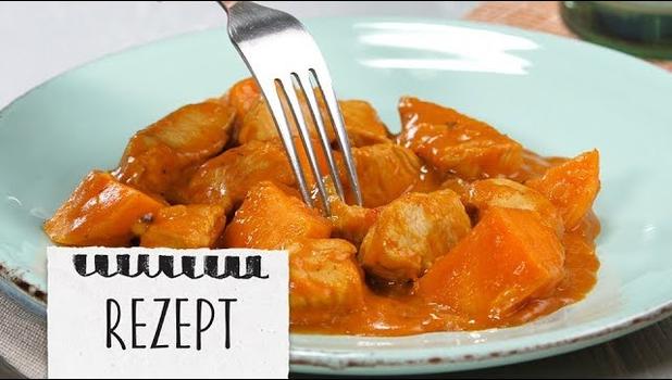 Süßkartoffel-Putengulasch