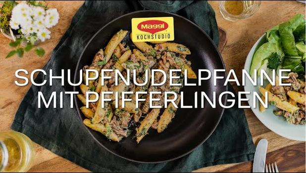 Schupfnudelpfanne mit Pfifferlingen