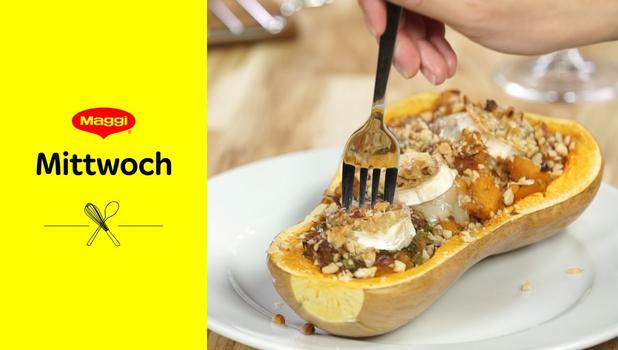 Überbackener Butternuss Kürbis