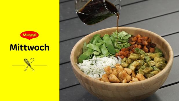 Süßkartoffel Avocado Bowl