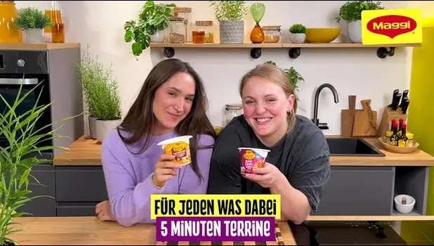 MAGGI 5 Minuten Terrine im Vergleich: Kartoffelbrei oder Spicy Carbonara?