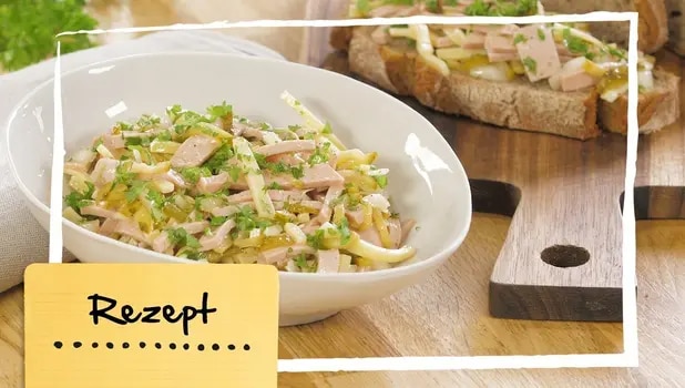 Es muss nicht immer Rohkost sein: Wurst-Käse Salat 