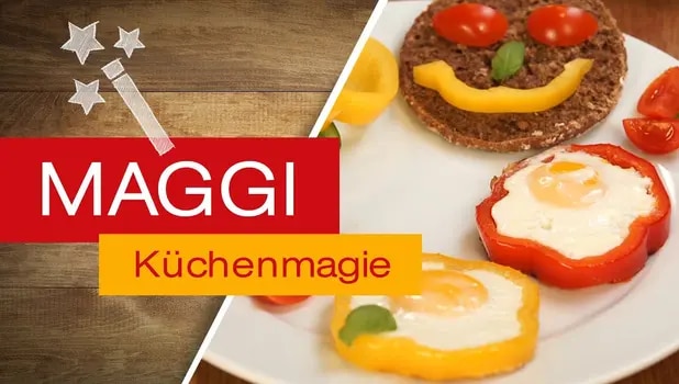 Spiegelei-Blumen mit Paprika
