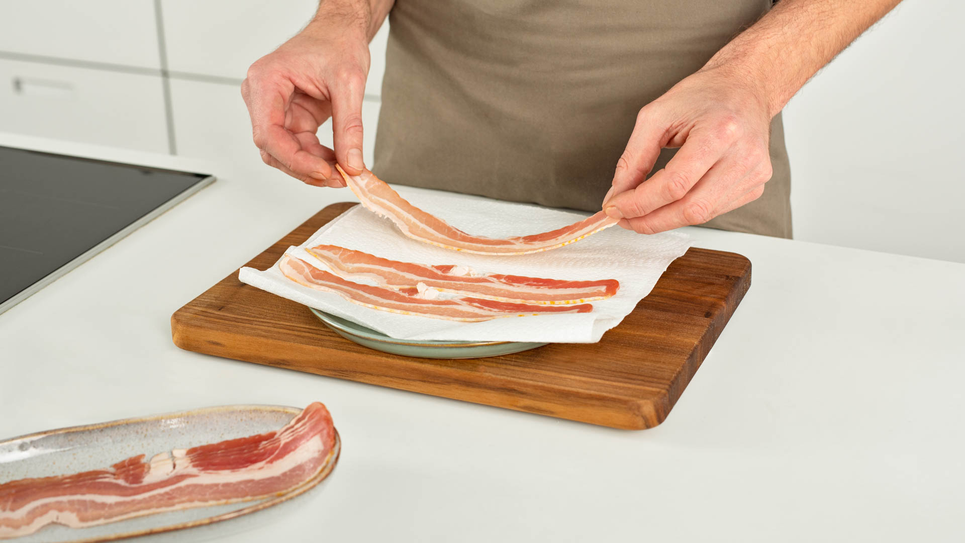 Step-Bild-Bacon-Mikrowelle
