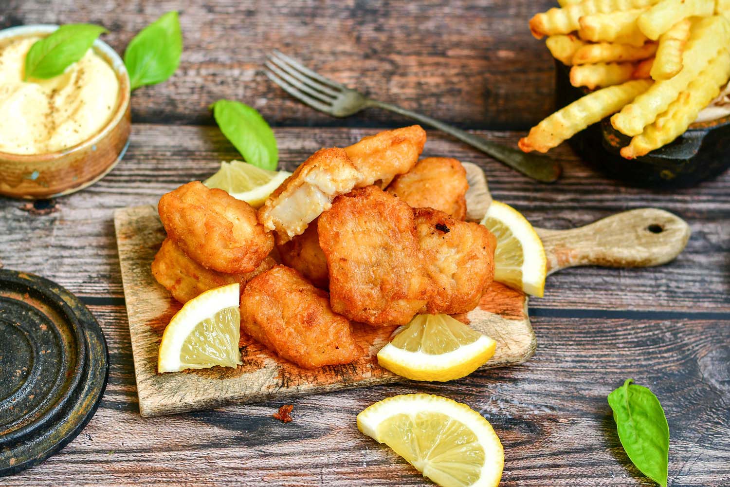 Panierter Fisch