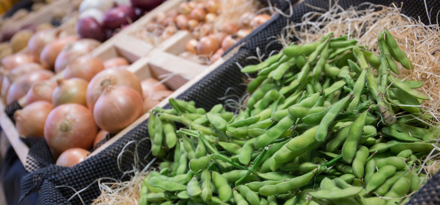 Edamame im Supermarkt