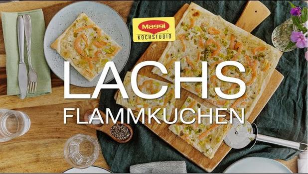 Schneller Flammkuchen mit Lachs und Frühlingszwiebeln